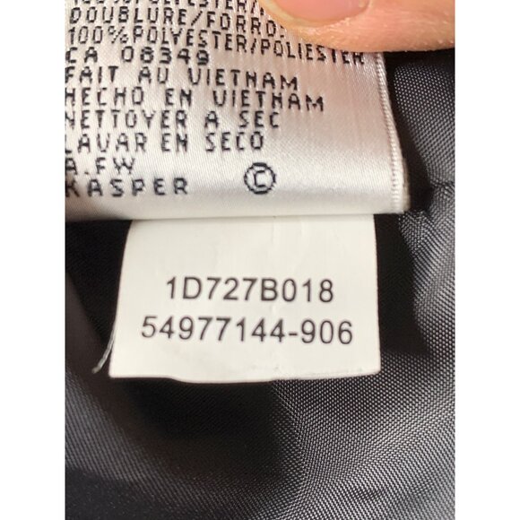 NWT Le Suit 18 Grey Herringbone 2 Piece Womens Suit Set Cuffable RDD10666 - Picture 9 of 11